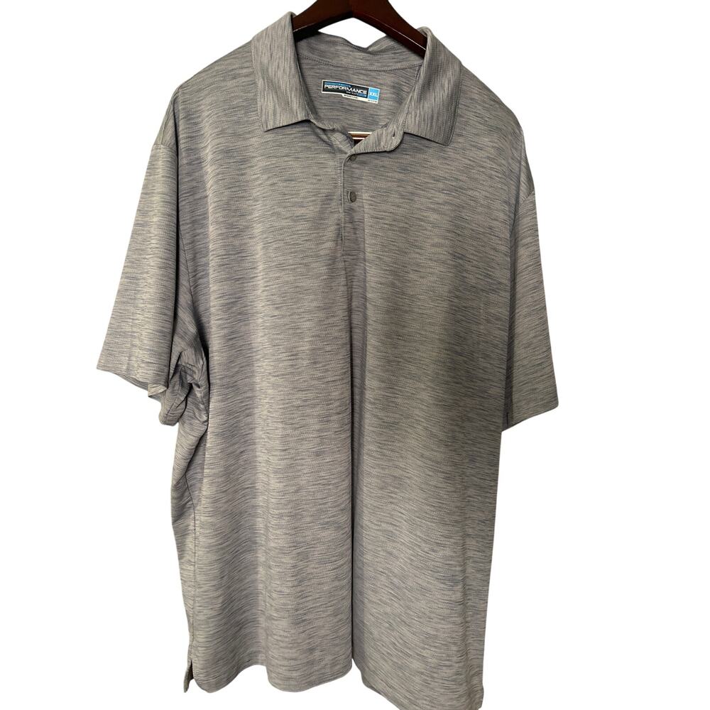 Roundtree & Yorke Performance Polo 2XB Red with White Moisture Wicking